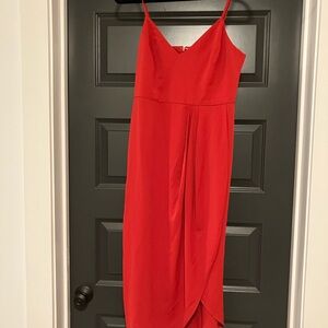 Elegant Red Sleeveless Dress